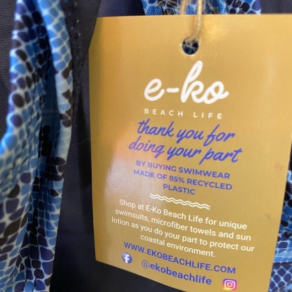 NWT E-Ko Beach Life Jost Snakeskin Print One Piece - Picture 5 of 9